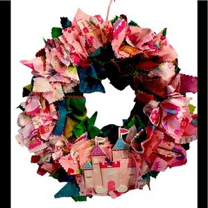 Princess Castle Wreath - Perfect for little girl’s room has Castles & Princesses